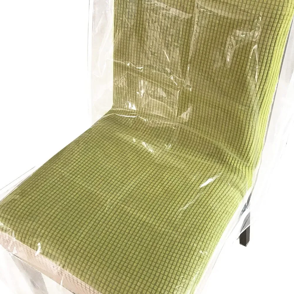 Plastic Chair Covers Dining Room Waterproof Paws & Claws Fit W/21 x D/18 In 2 pk